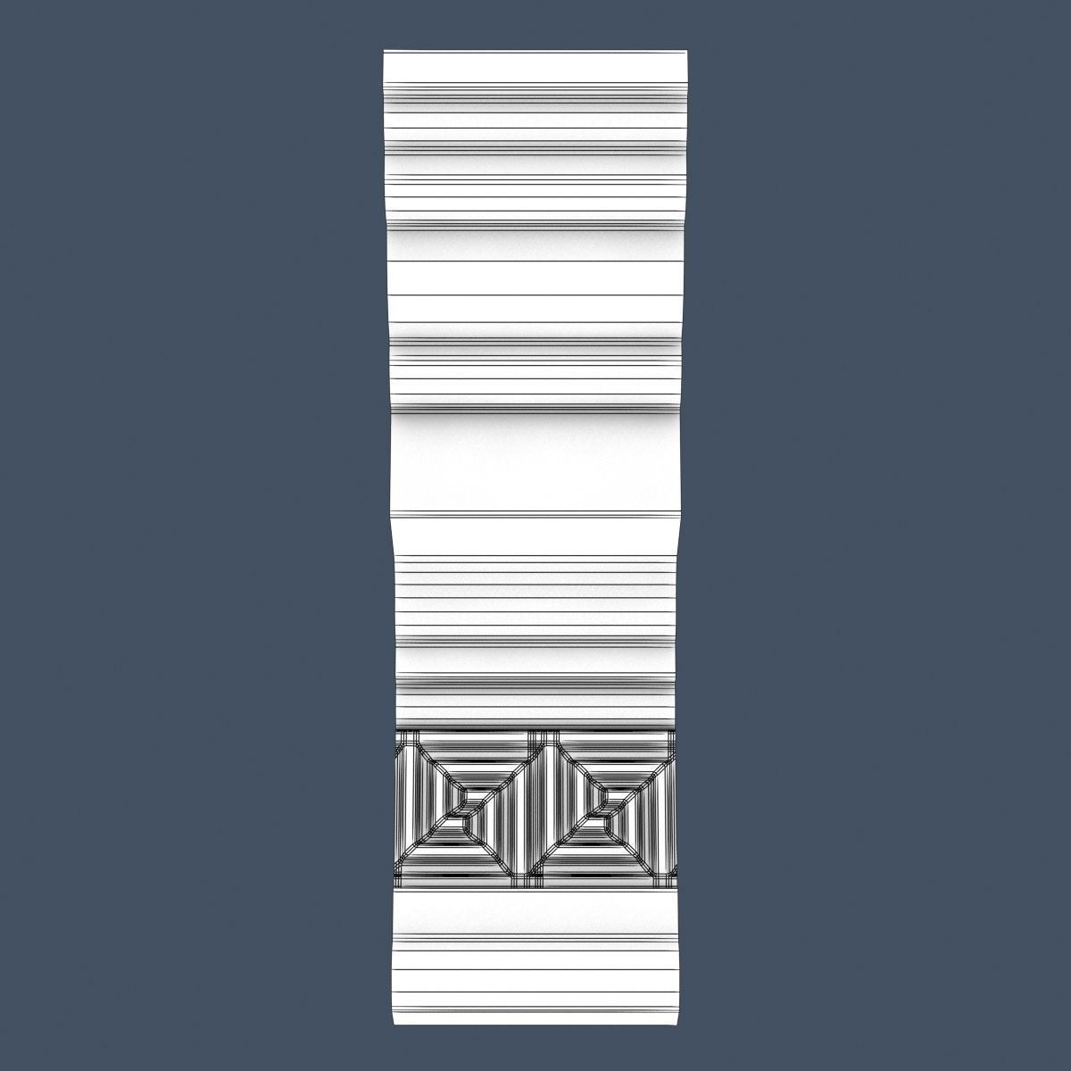 Decorative Crown Molding 3D model_4