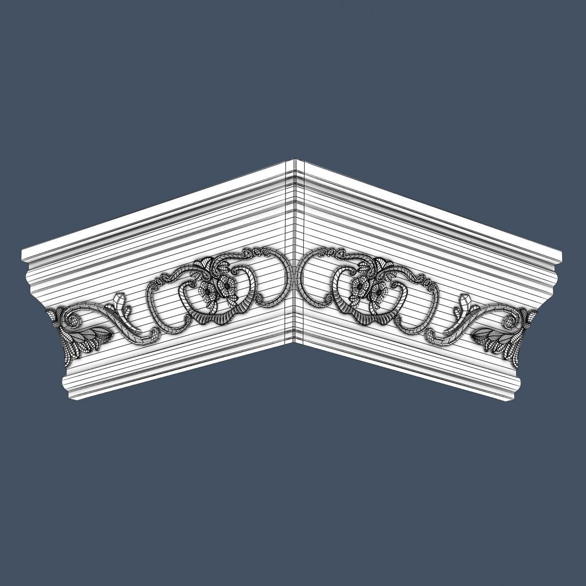 30 Crown Molding Collection  3D model_53