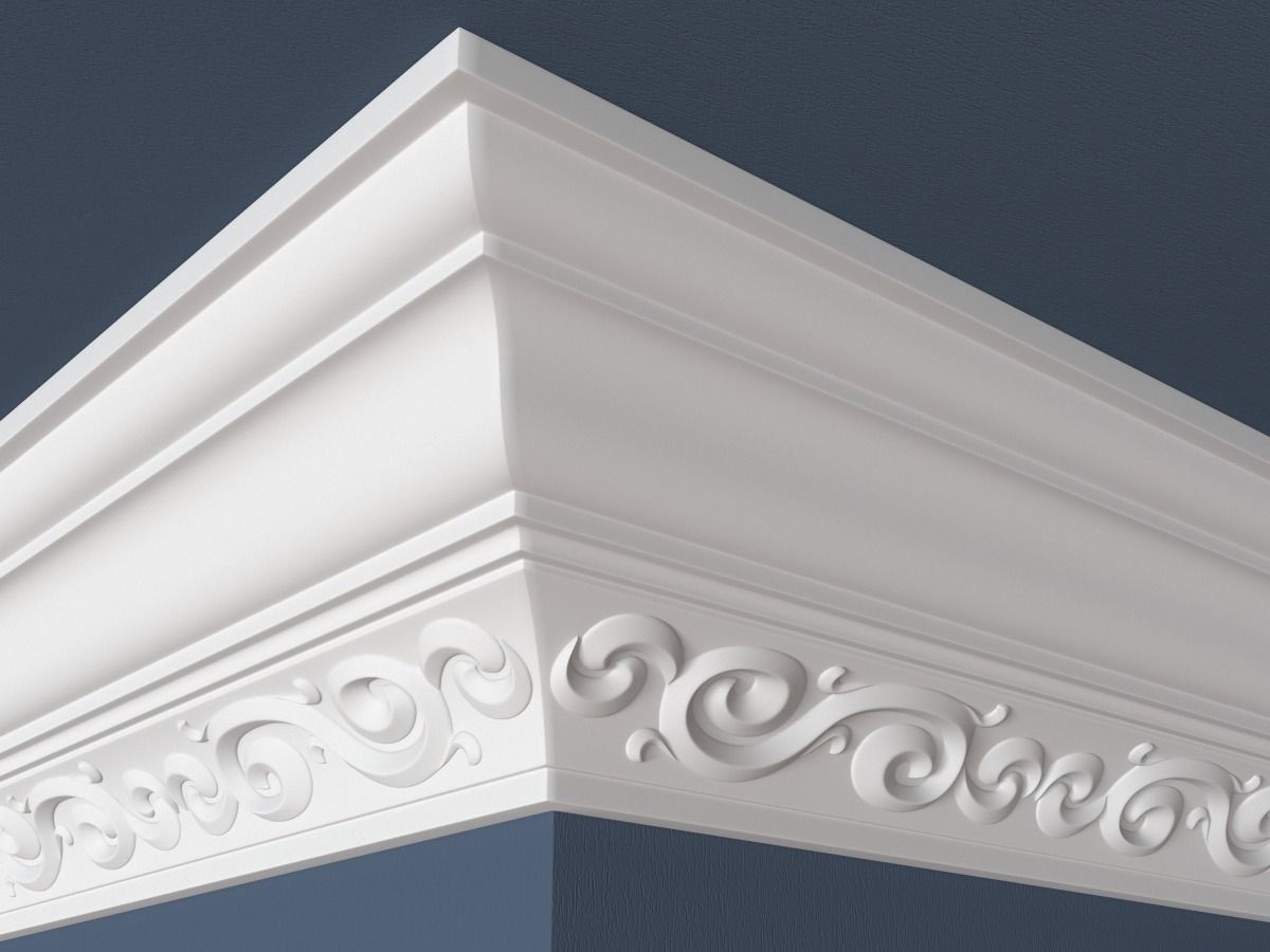 30 Crown Molding Collection  3D model_15