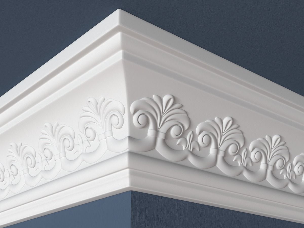 30 Crown Molding Collection  3D model_21