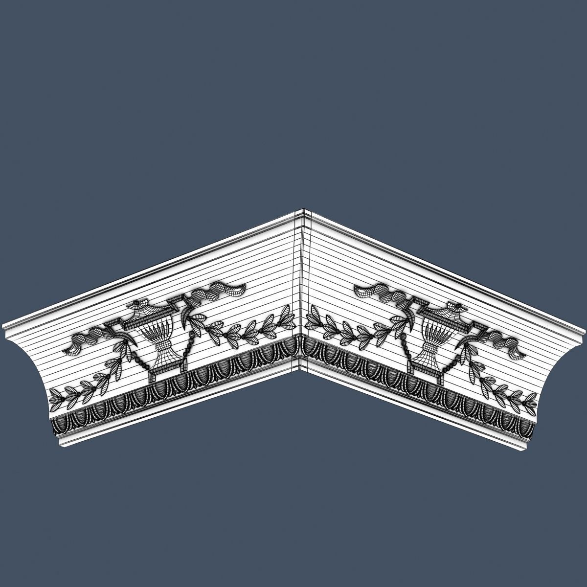 30 Crown Molding Collection  3D model_50