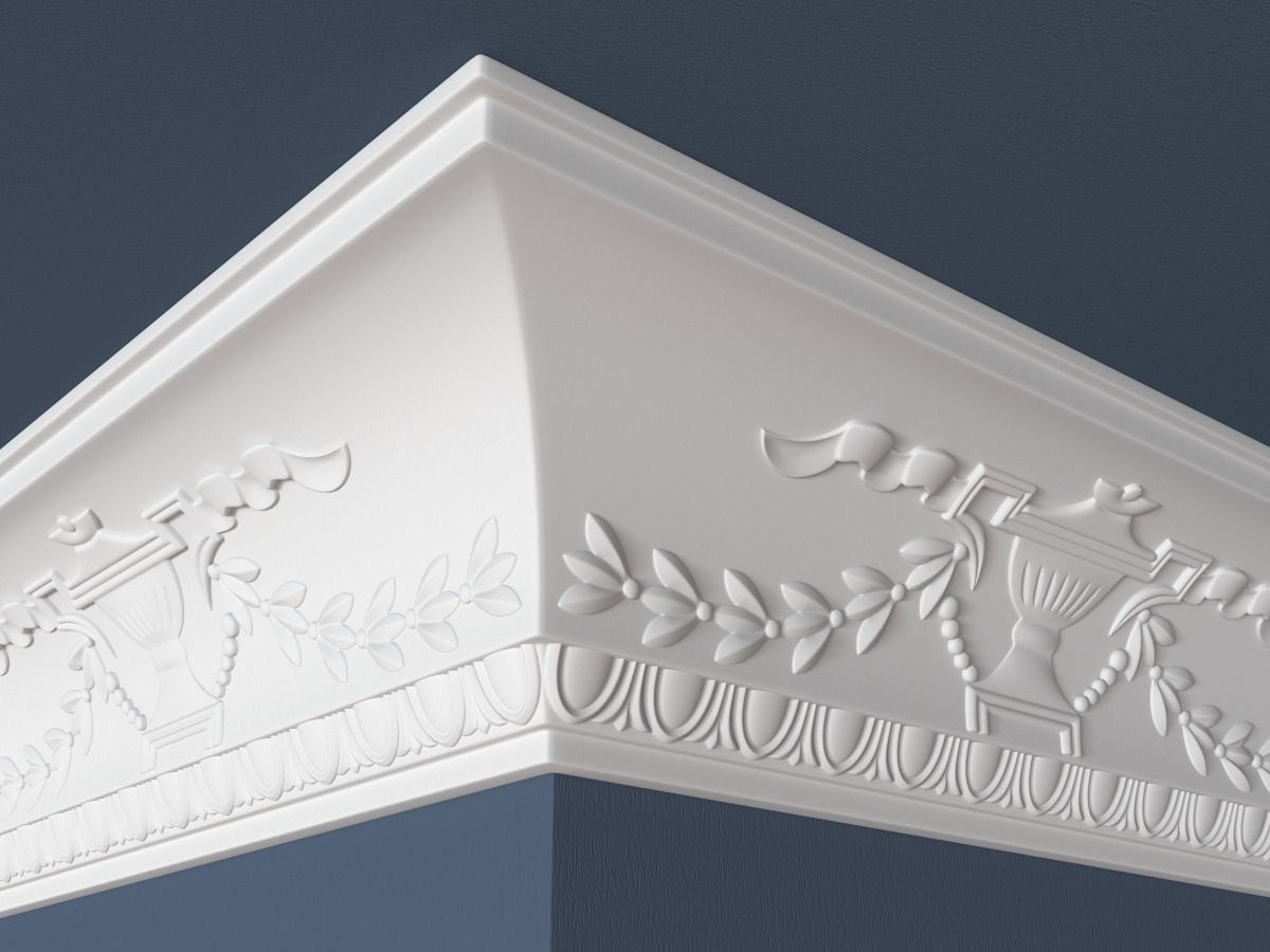 30 Crown Molding Collection  3D model_20