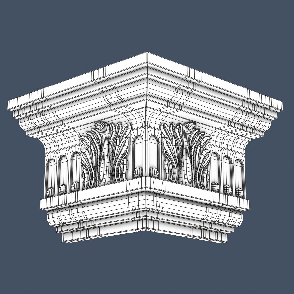 30 Crown Molding Collection  3D model_45