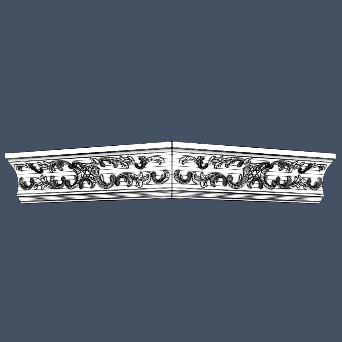 30 Crown Molding Collection  3D model_40