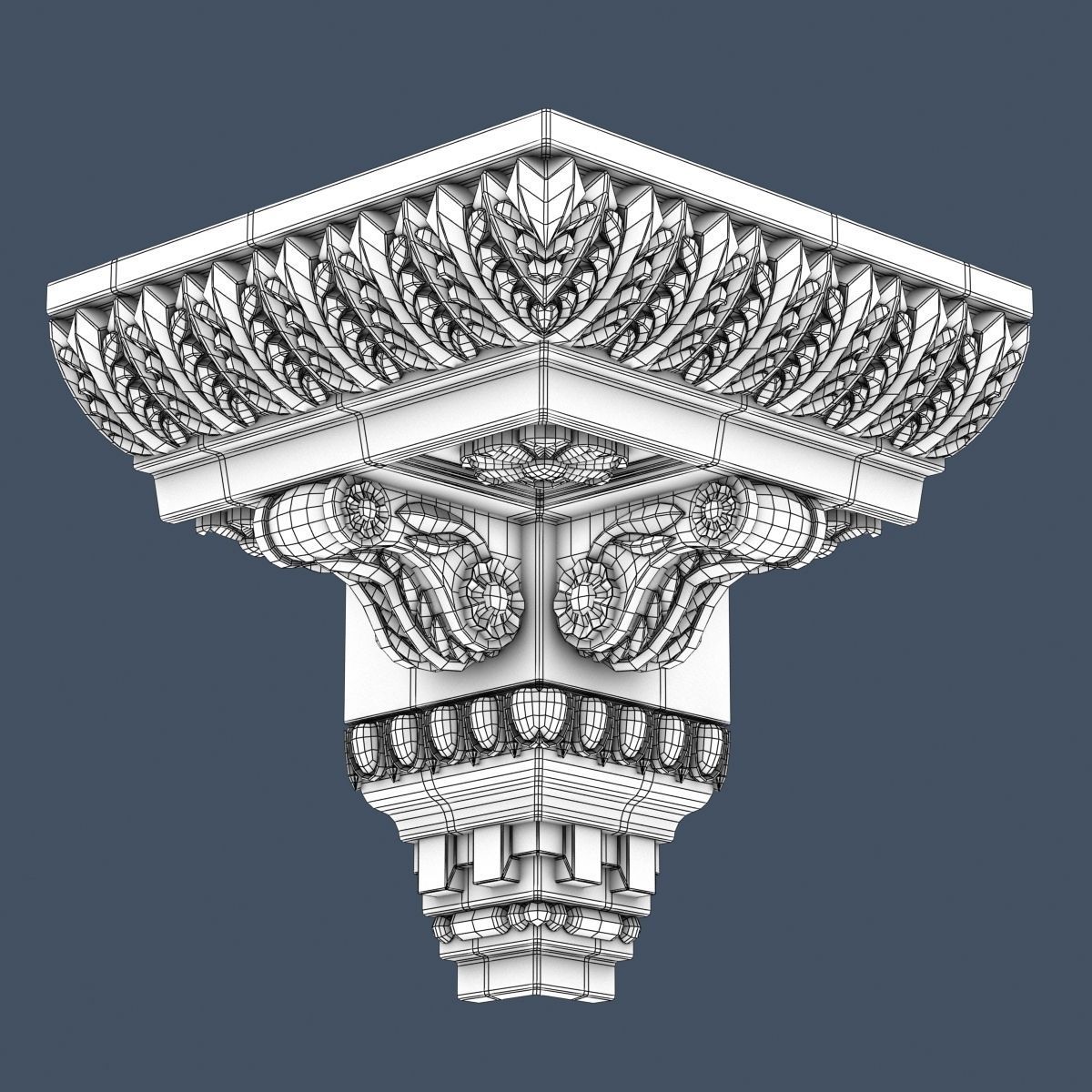 30 Crown Molding Collection  3D model_32