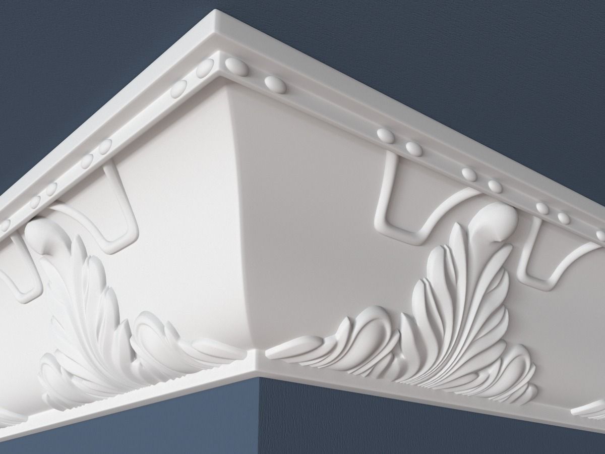 30 Crown Molding Collection  3D model_9