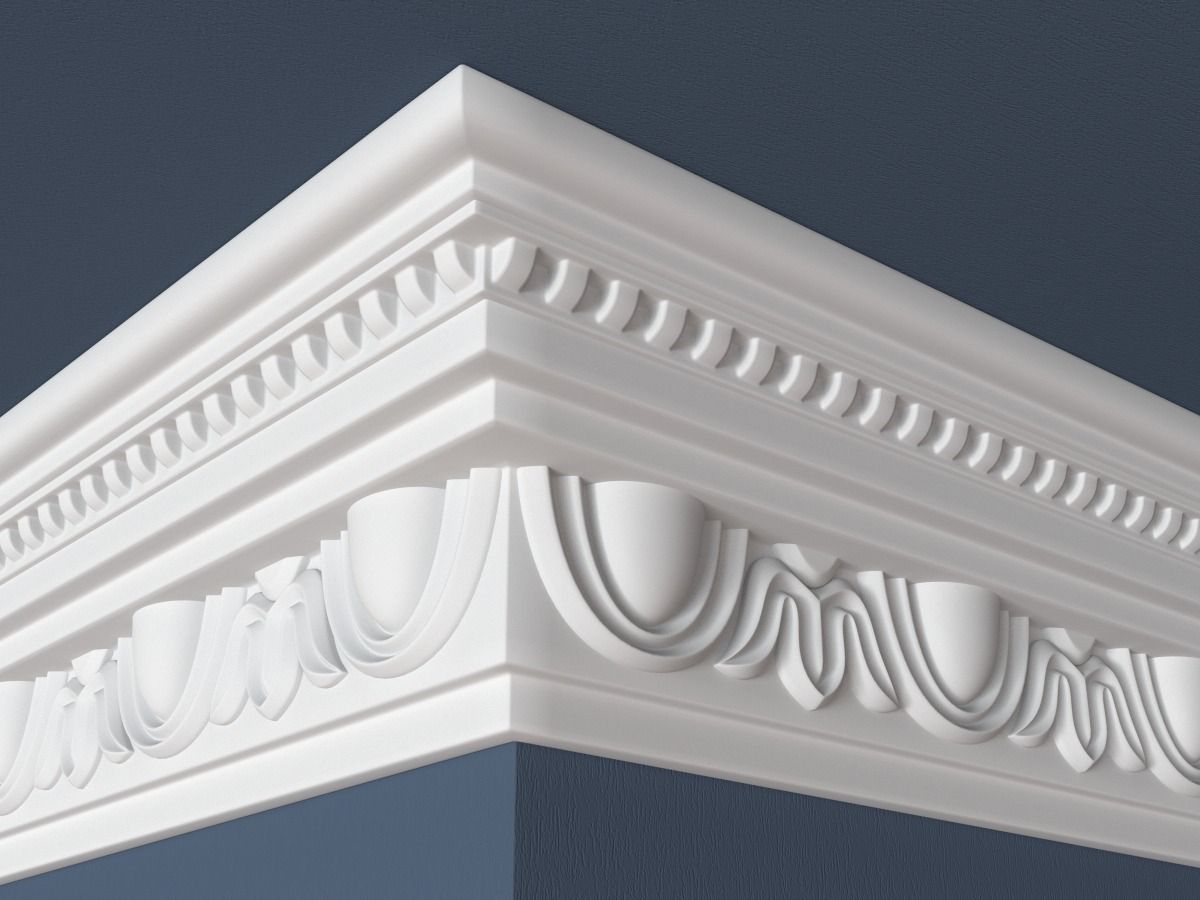 30 Crown Molding Collection  3D model_5