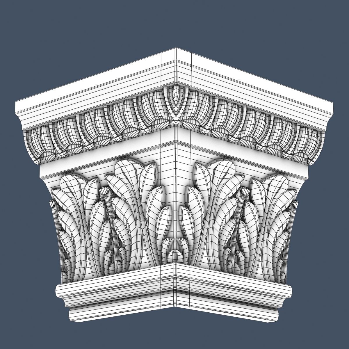 30 Crown Molding Collection  3D model_54