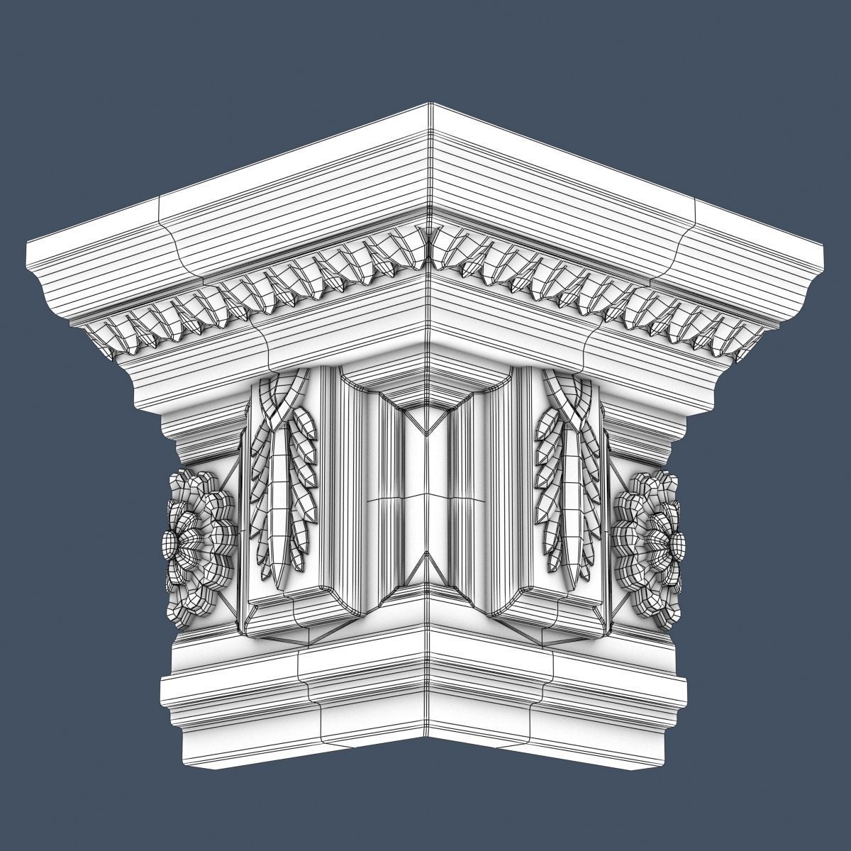 30 Crown Molding Collection  3D model_31