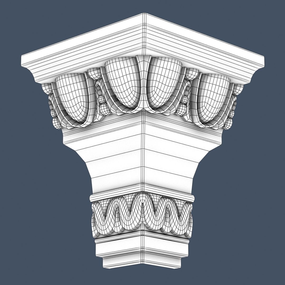 30 Crown Molding Collection  3D model_38