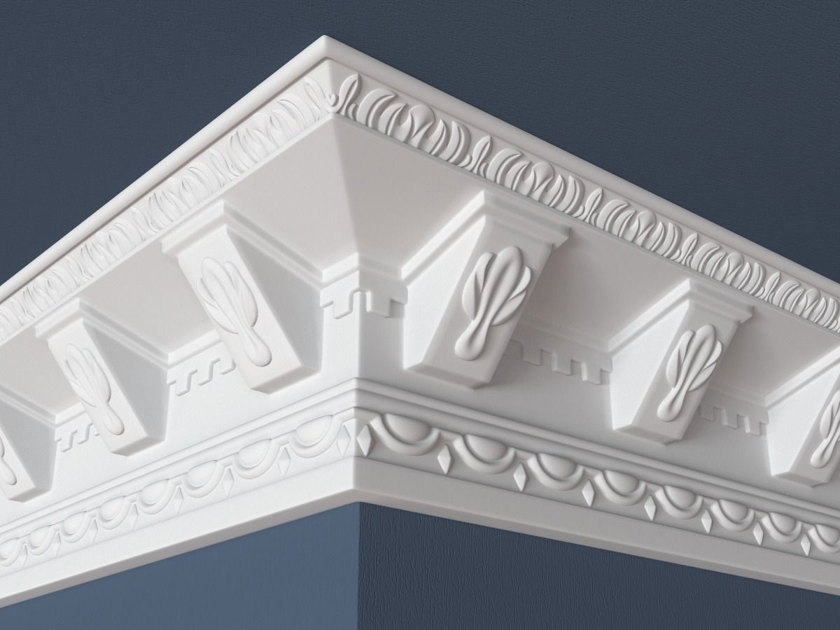 30 Crown Molding Collection  3D model_16