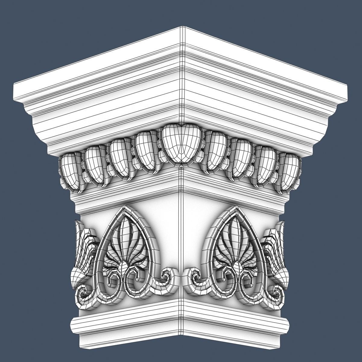 30 Crown Molding Collection  3D model_33