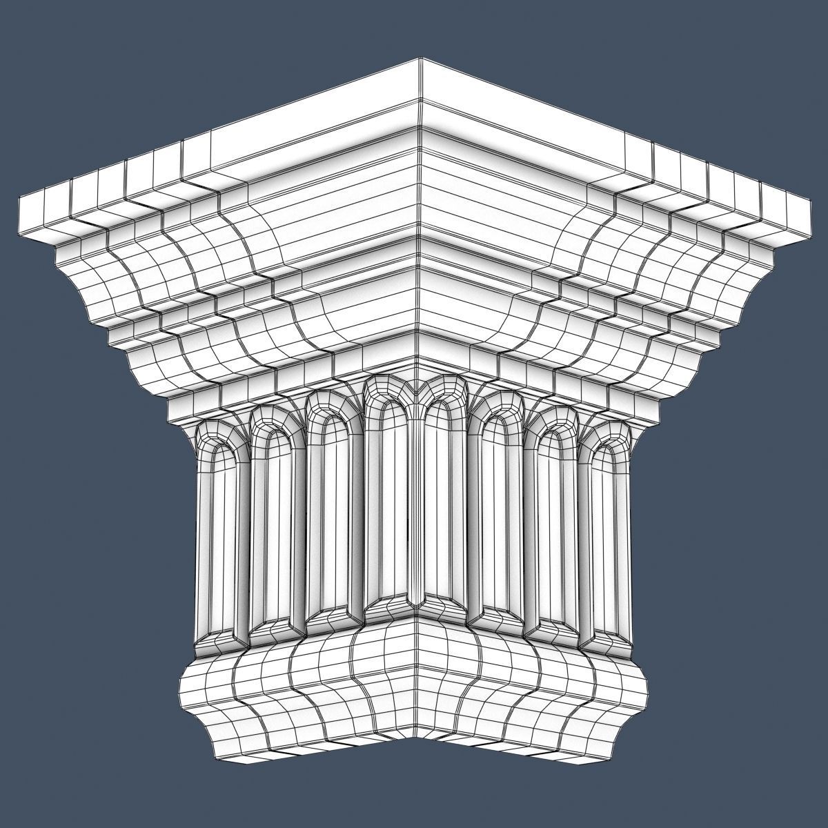 30 Crown Molding Collection  3D model_58