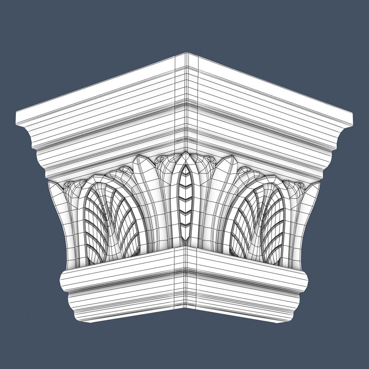 30 Crown Molding Collection  3D model_52