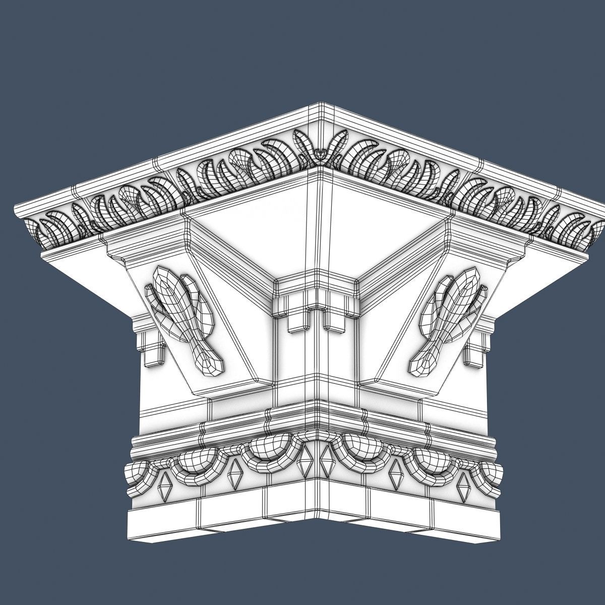 30 Crown Molding Collection  3D model_46