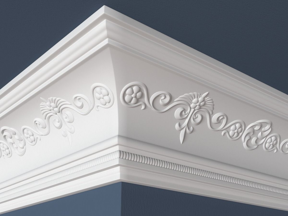 30 Crown Molding Collection  3D model_12