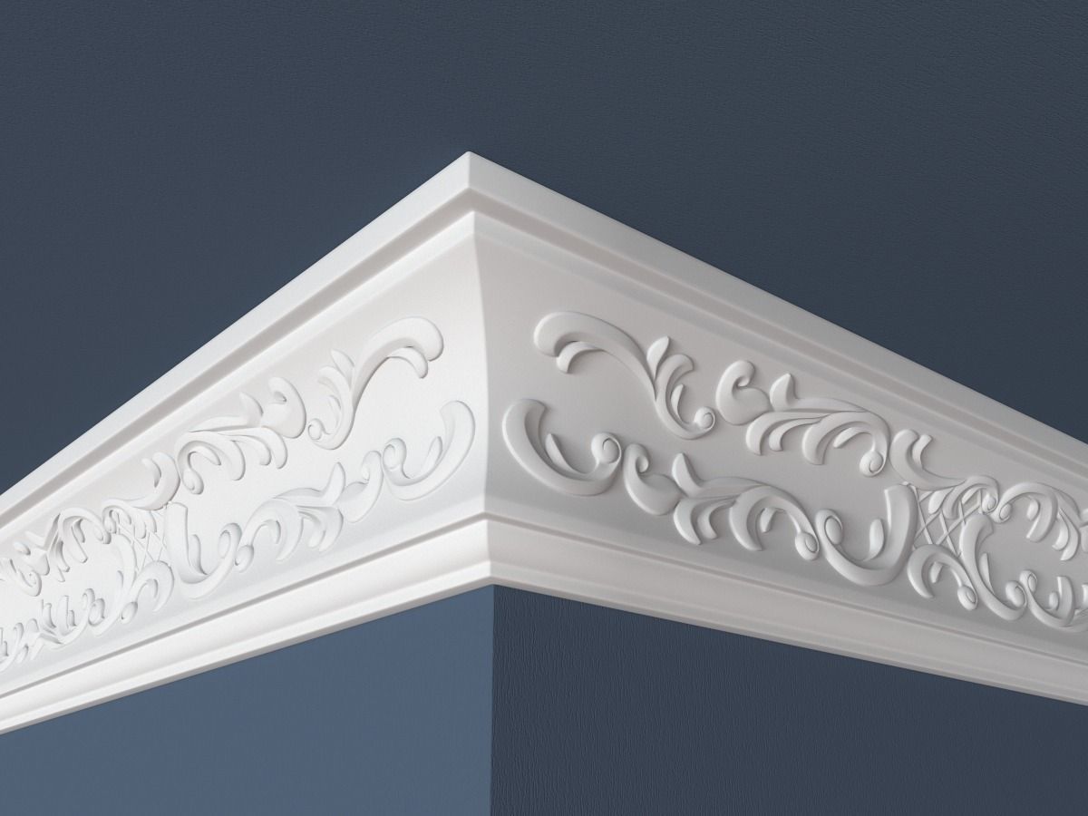 30 Crown Molding Collection  3D model_11