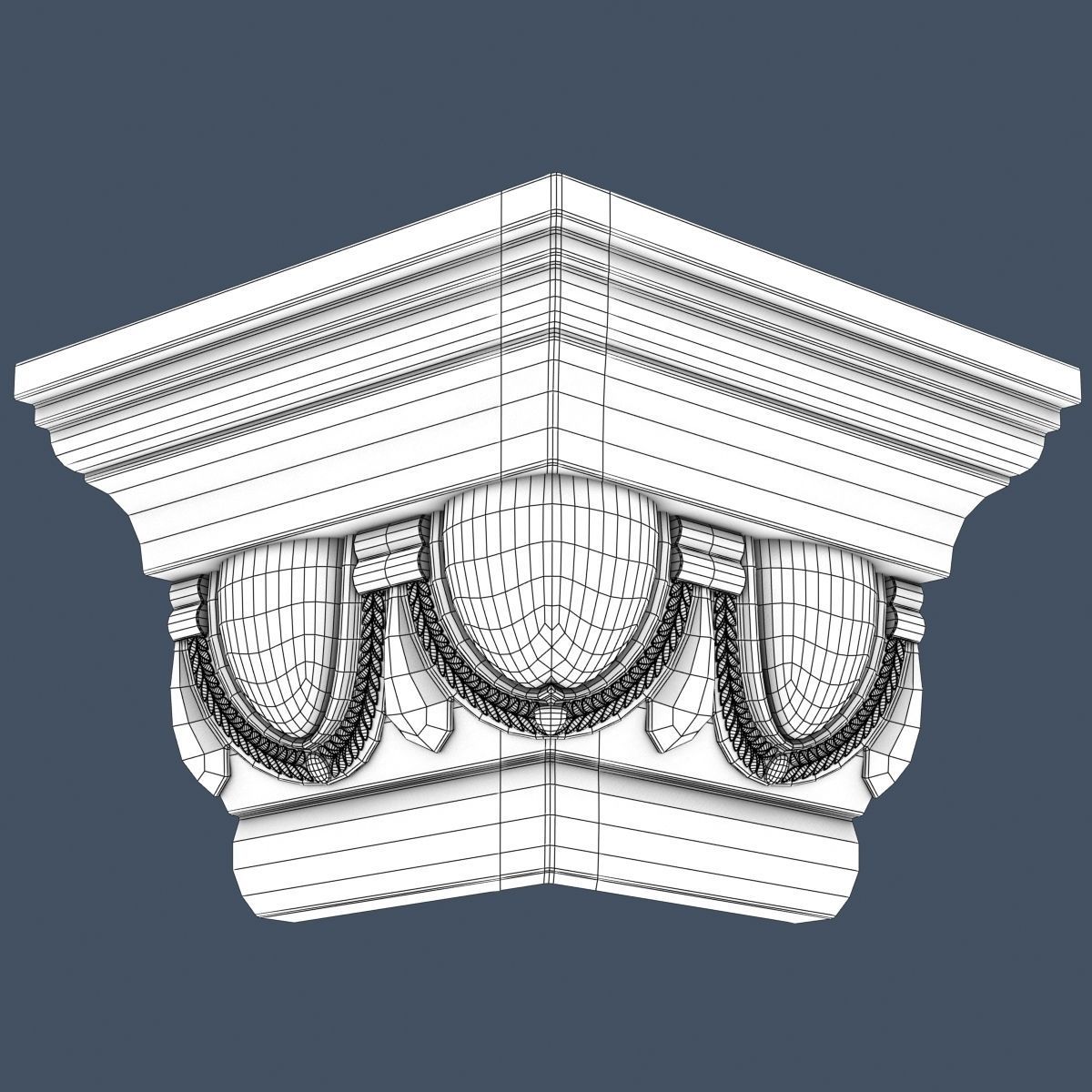 30 Crown Molding Collection  3D model_49