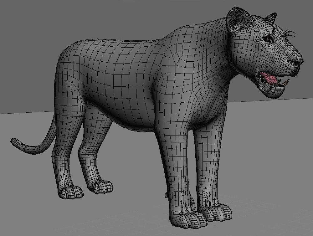 Unique Feline Pack - 3d lion model 3D model_155