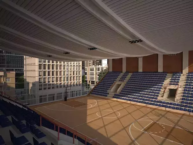 City KC6 Low-poly 3D model 4
