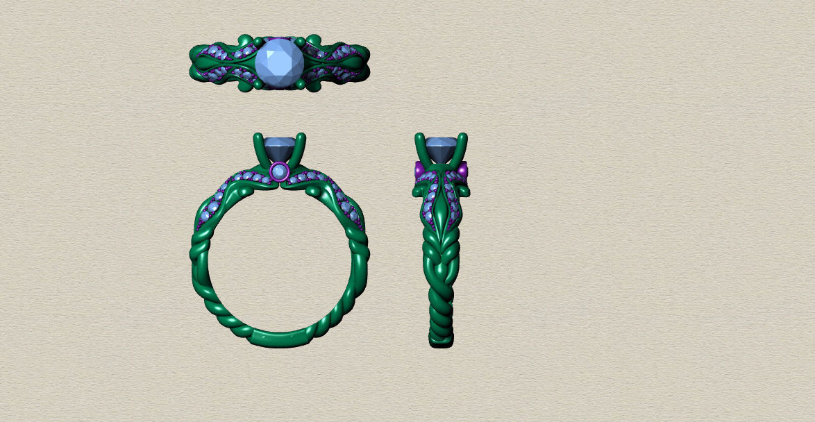 ring engagement04 3D print model_3