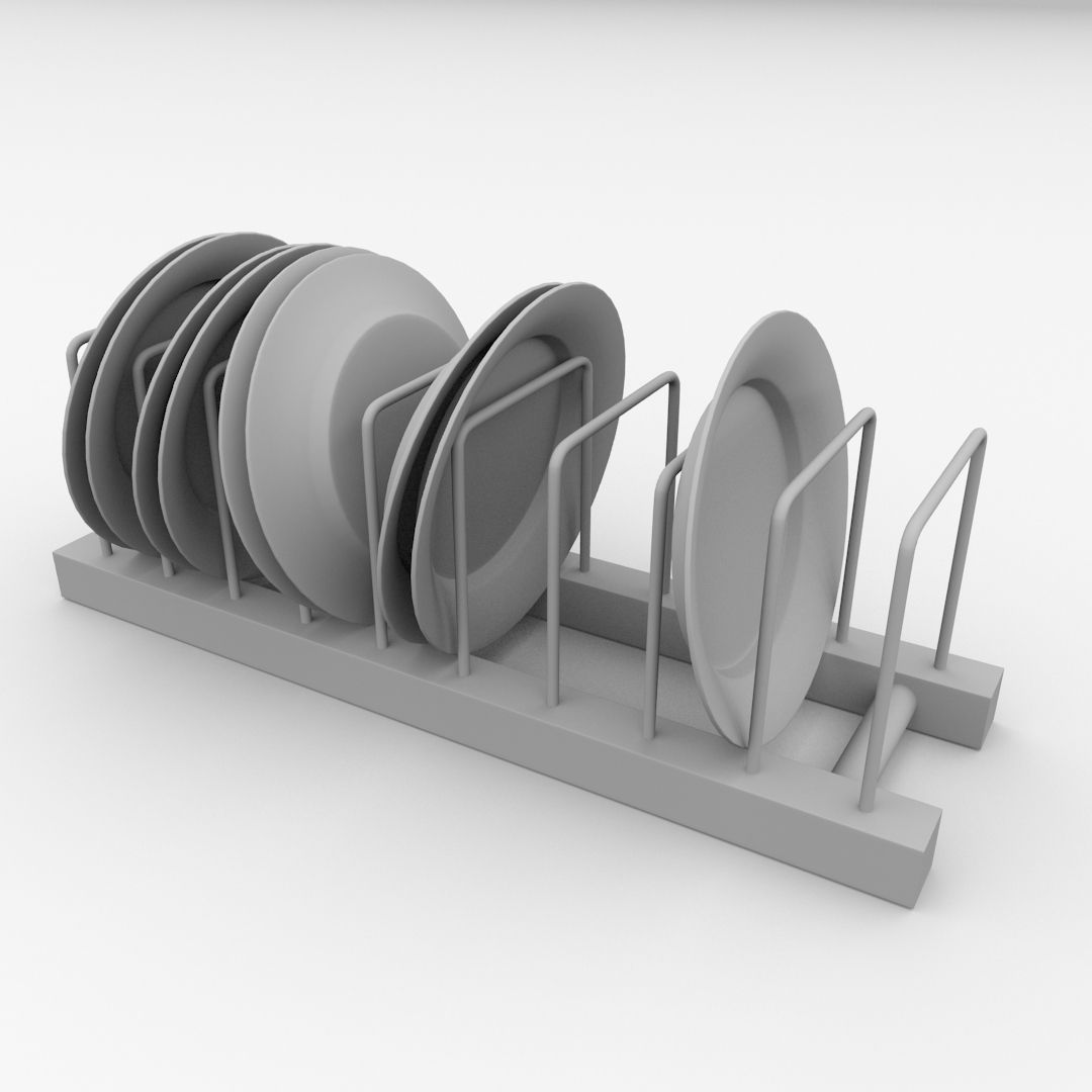 Plate Rack v2 3D model_3