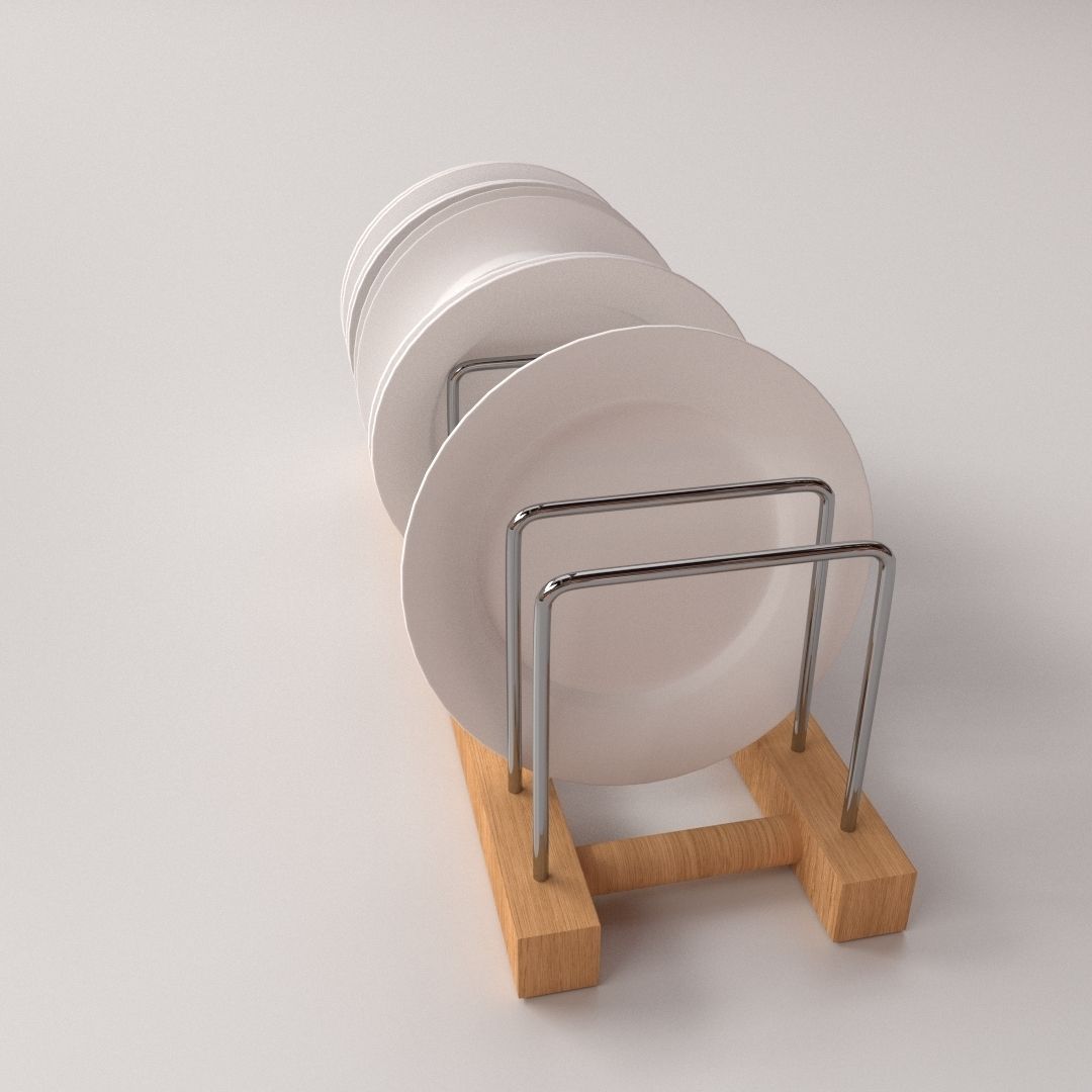 Plate Rack v2 3D model_2
