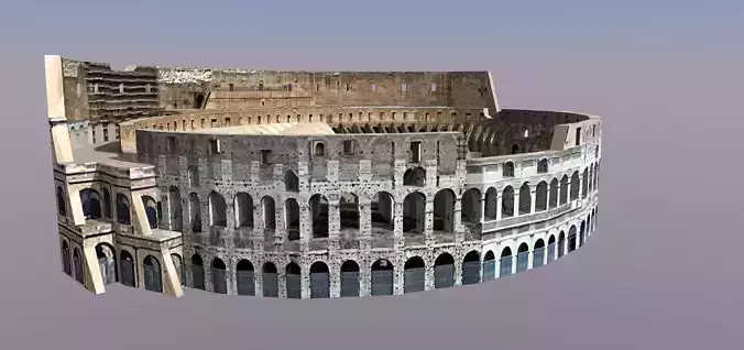 Roman Coliseum Low-poly 3D model