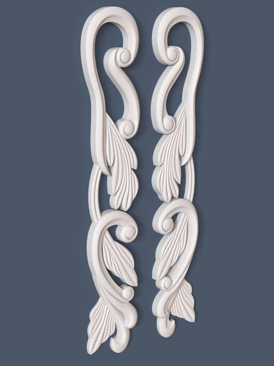 Decorative Scroll 3D model_1