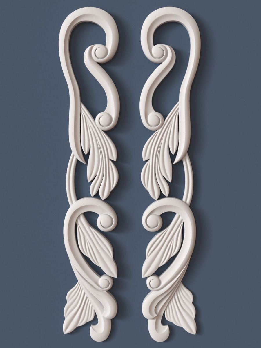 Decorative Scroll 3D model_0
