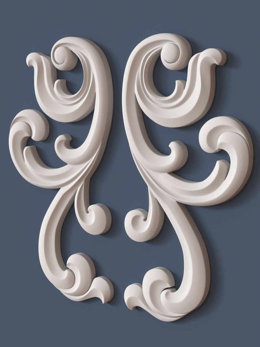 Decorative Scroll 3D model | CGTrader