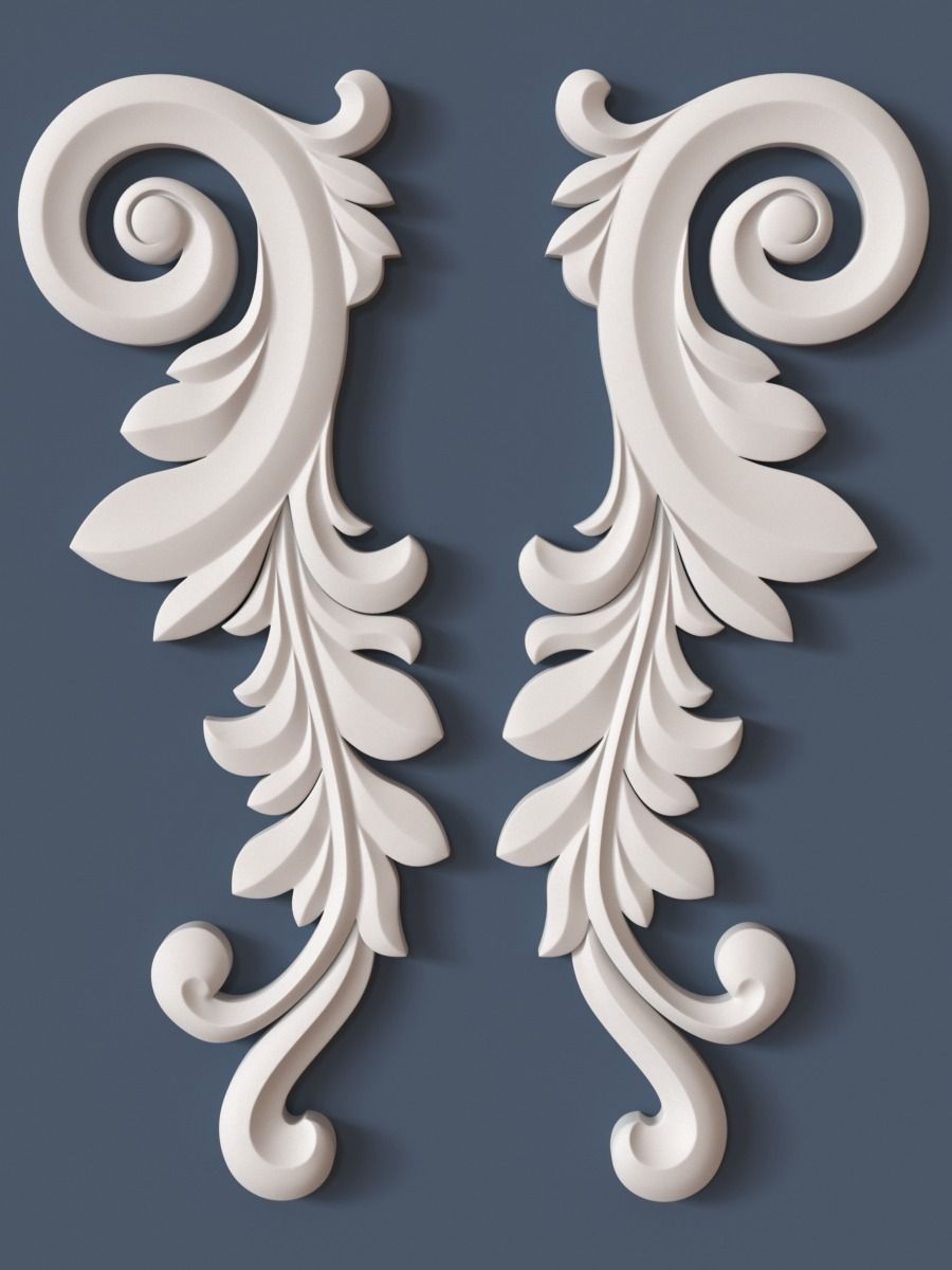 Decorative Scroll 3D model_0