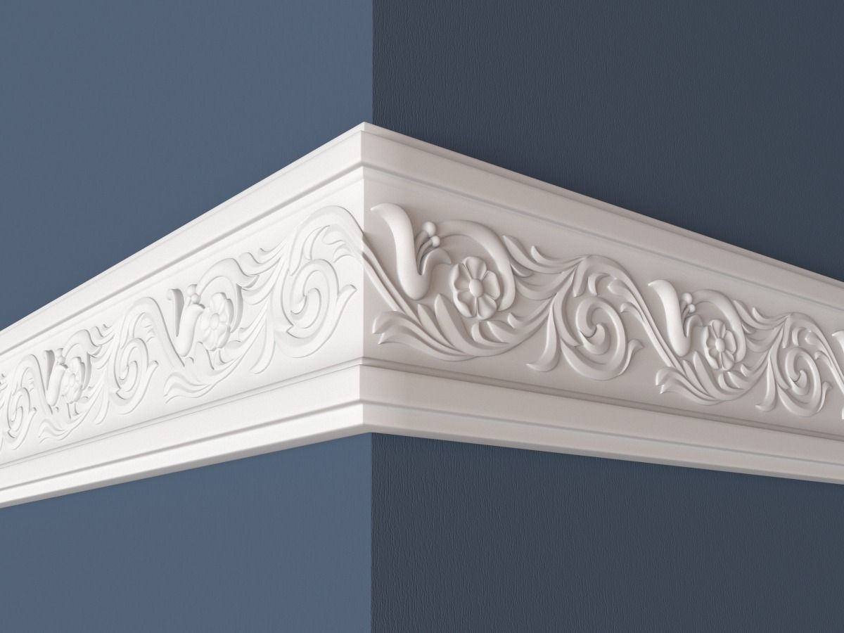 Frieze decorative crown moulding 3D model