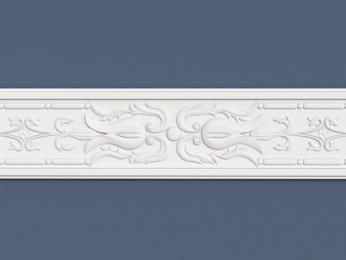 Frieze decorative moulding 3D model_1