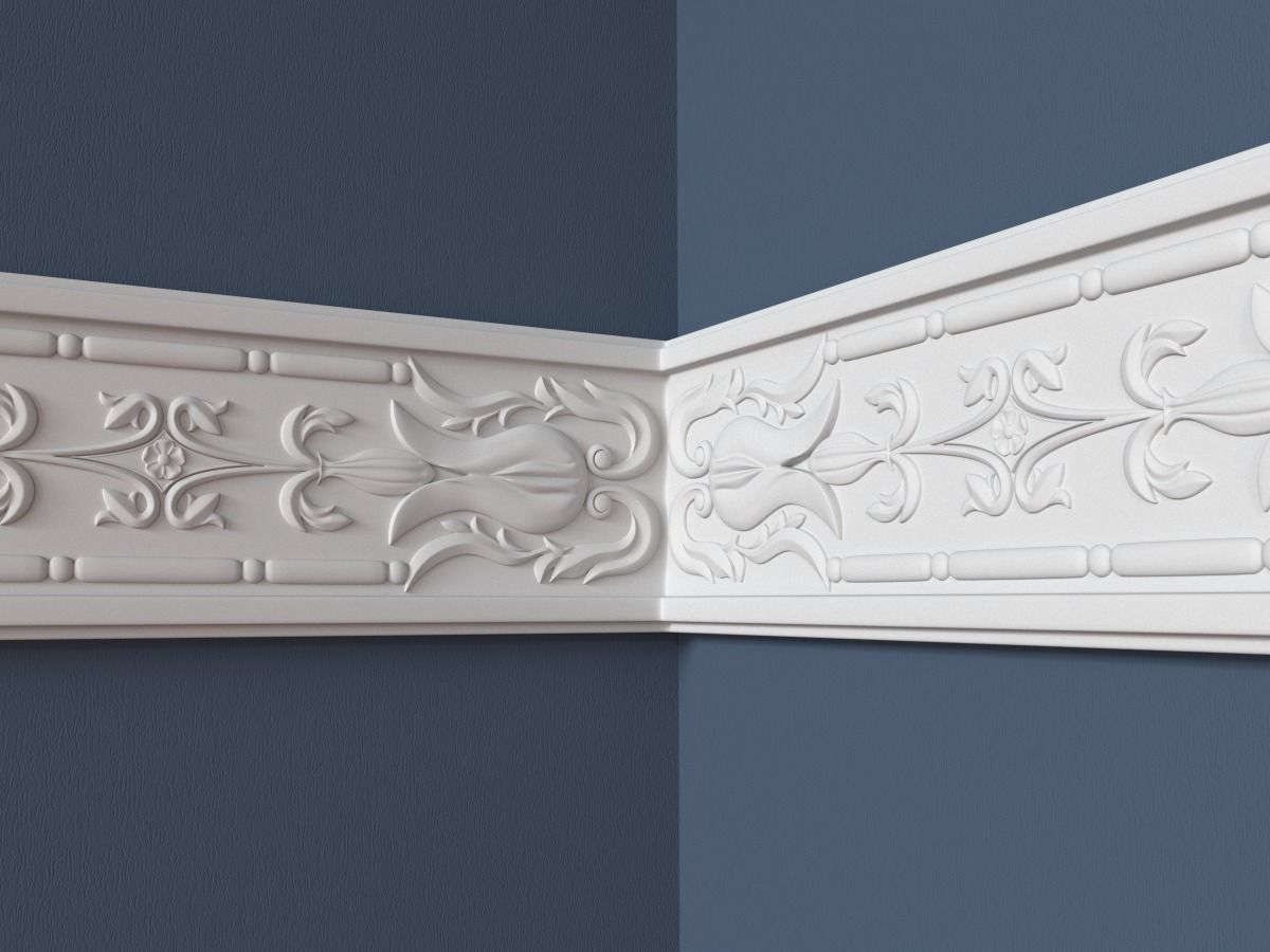 Frieze decorative moulding 3D model_2