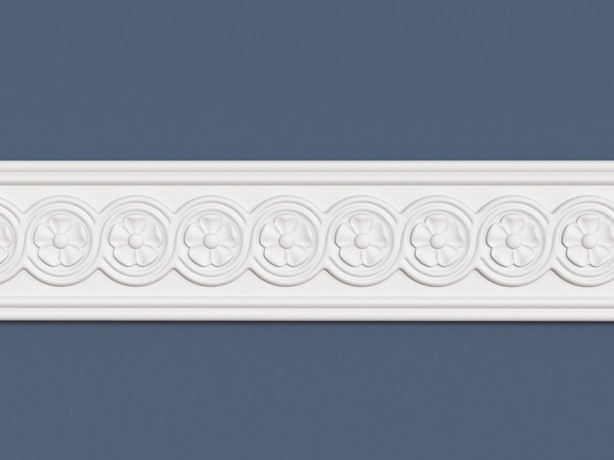 Frieze decorative crown moulding 3D model_1