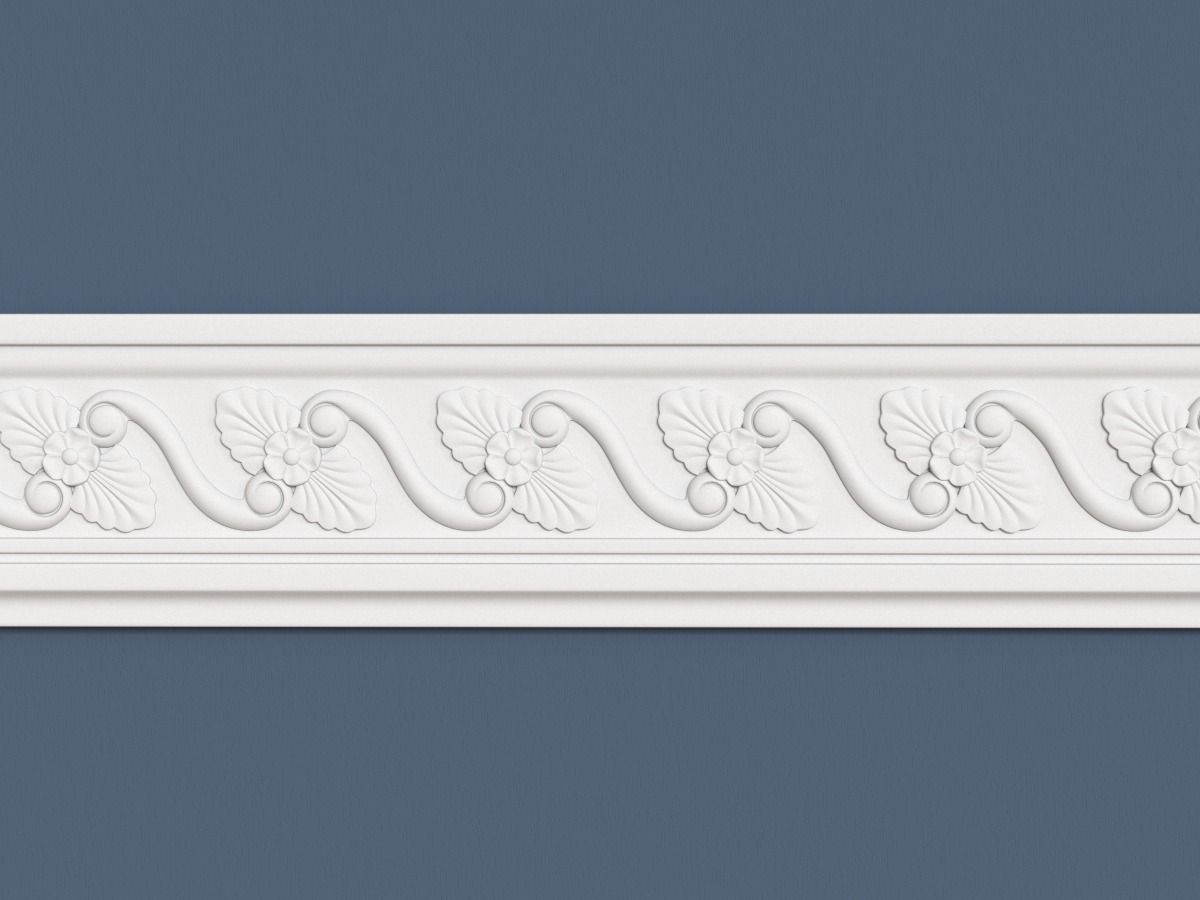 Frieze decorative crown moulding 3D model_1