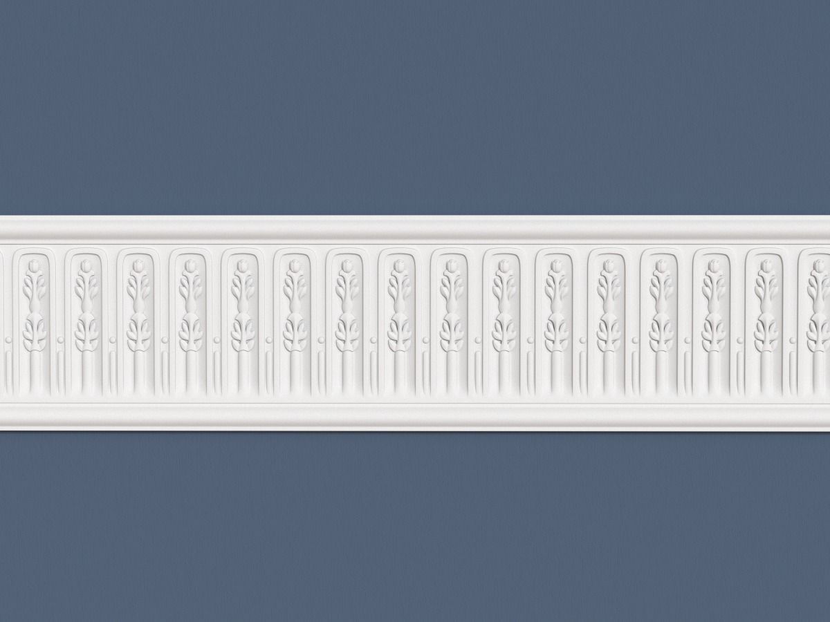 Frieze decorative crown moulding 3D model_1