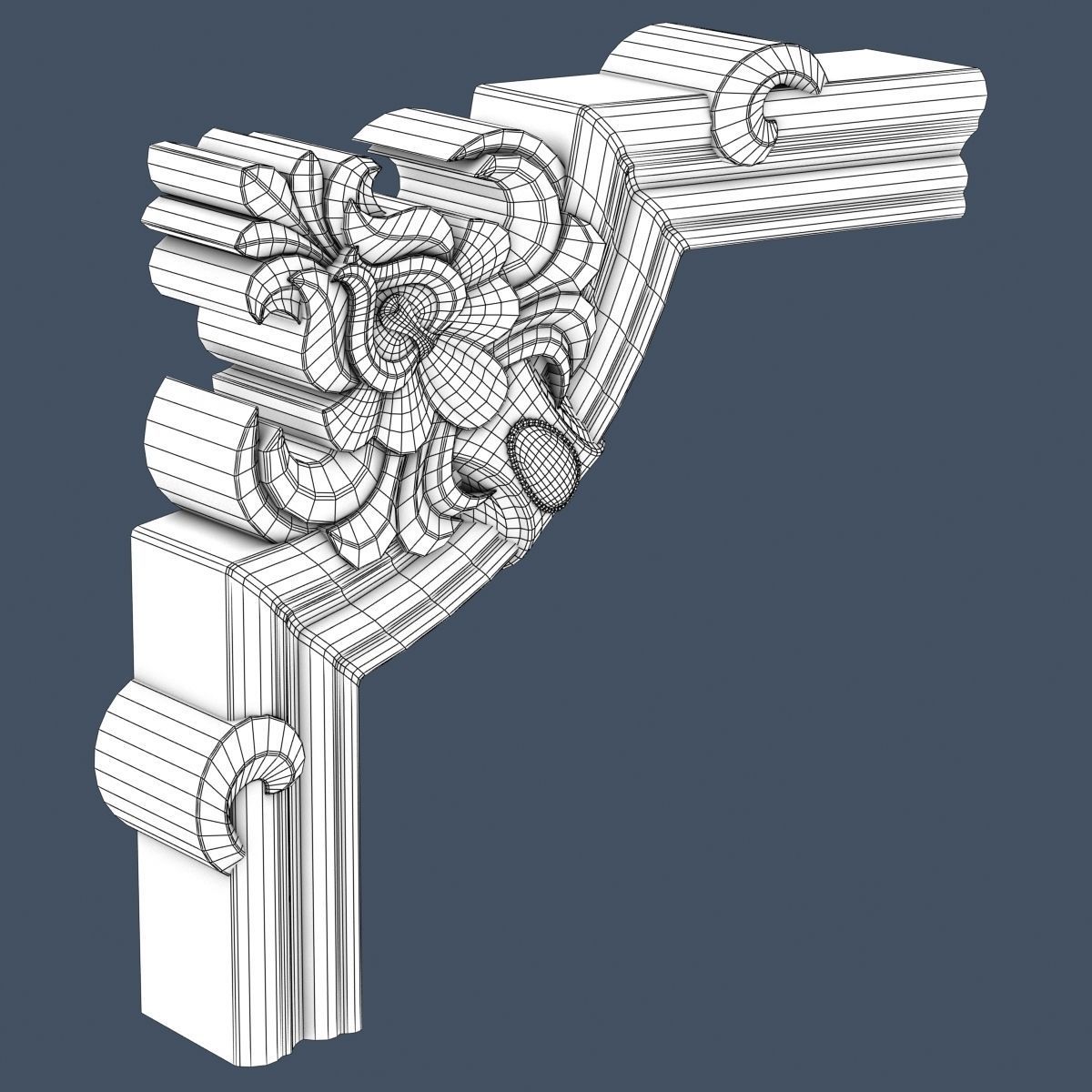 Molding Corner 3D model_5