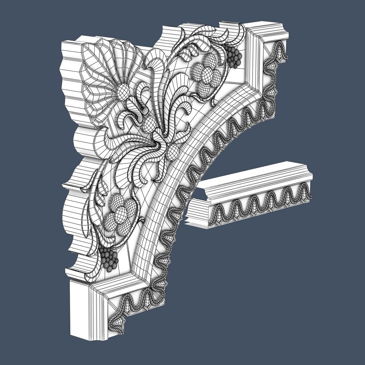 Molding Corner 3D model_6