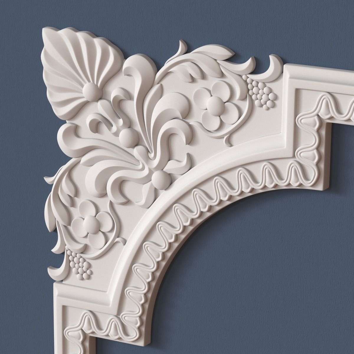 Molding Corner 3D model_2