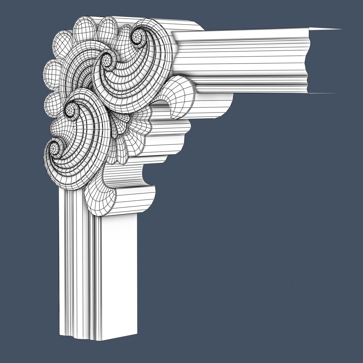 Molding Corner 3D model_5