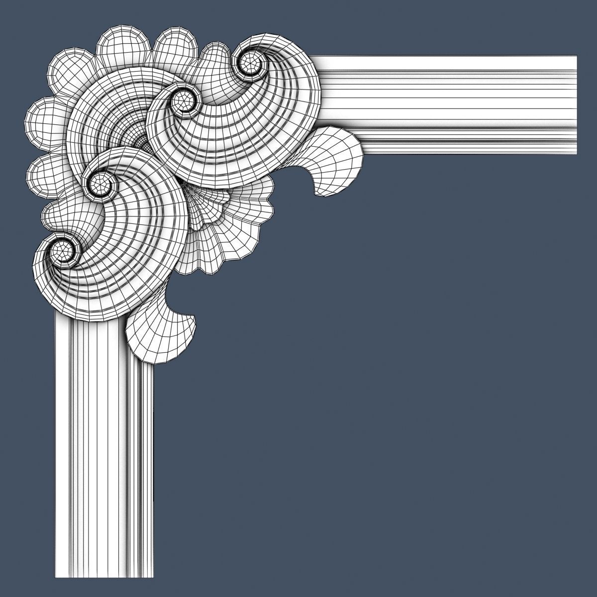 Molding Corner 3D model_4