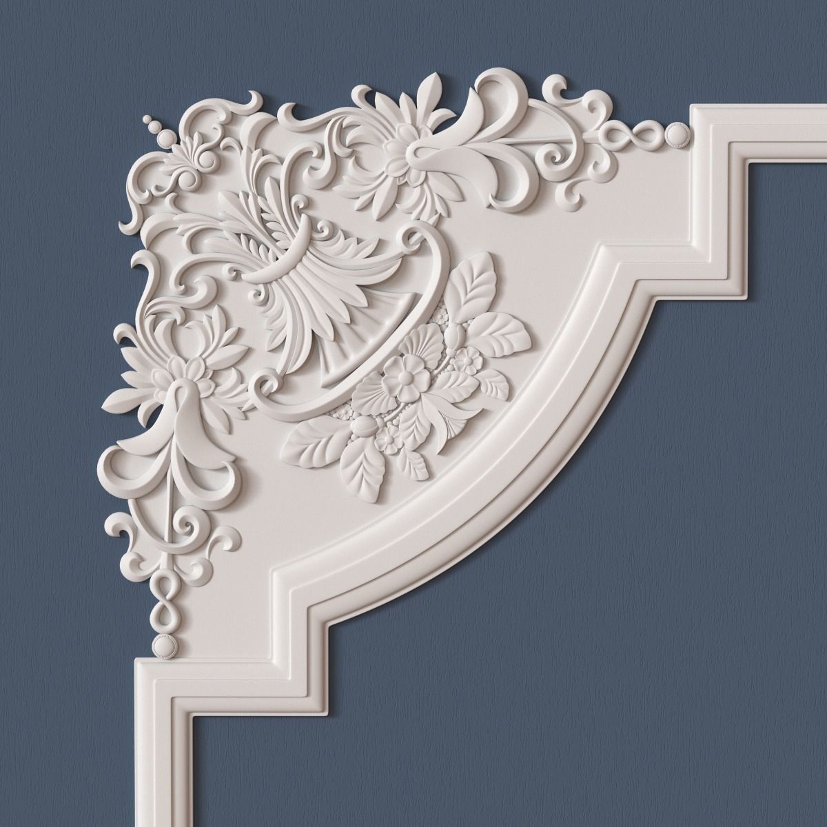 10 Molding Corners Collection  3D model_4