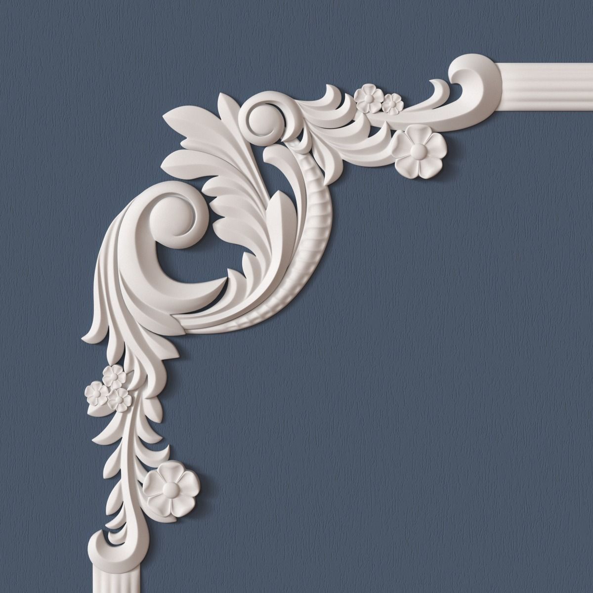 10 Molding Corners Collection  3D model_8