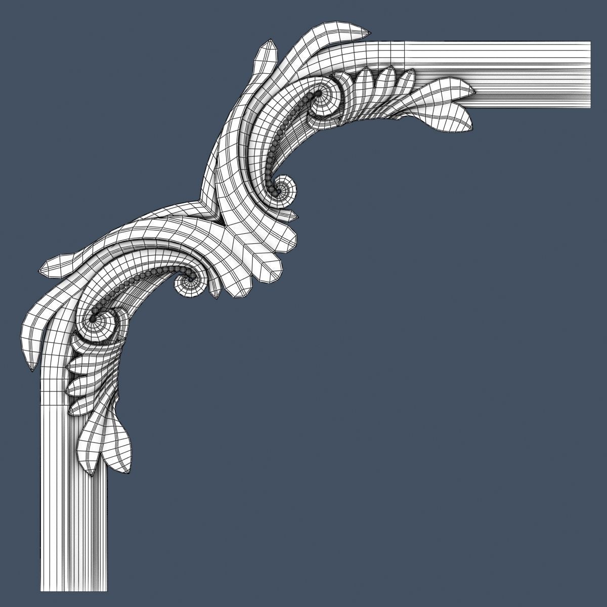 10 Molding Corners Collection  3D model_19