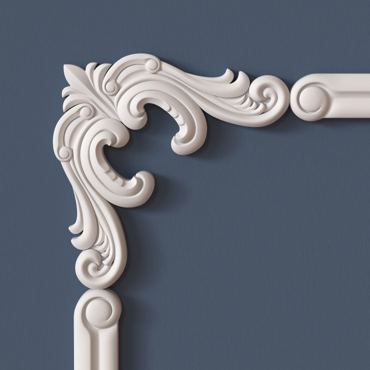 10 Molding Corners Collection  3D model_7