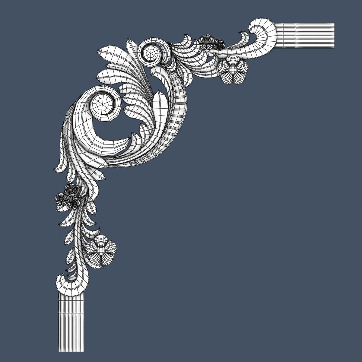 10 Molding Corners Collection  3D model_17