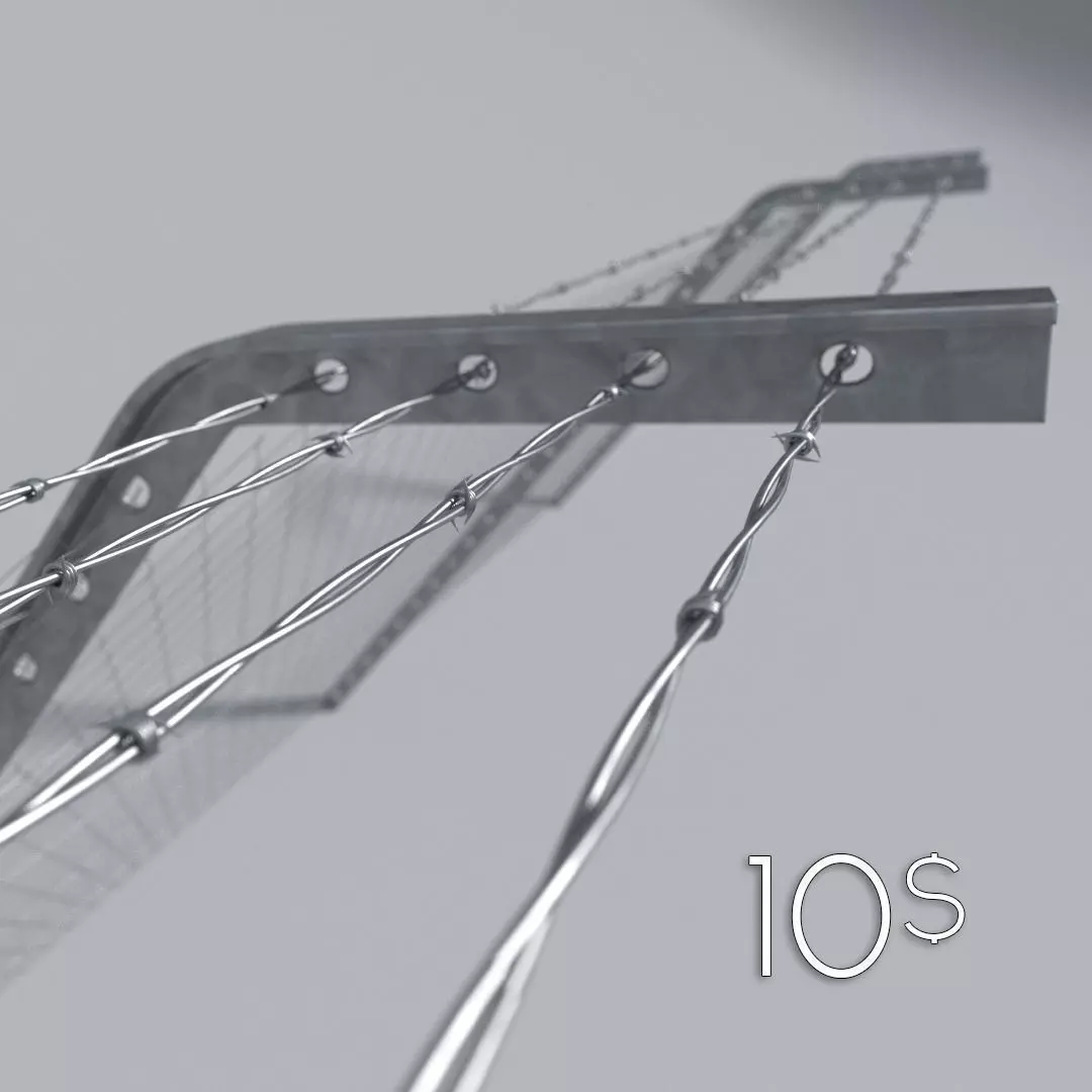 Barbed Wire 3D model_0