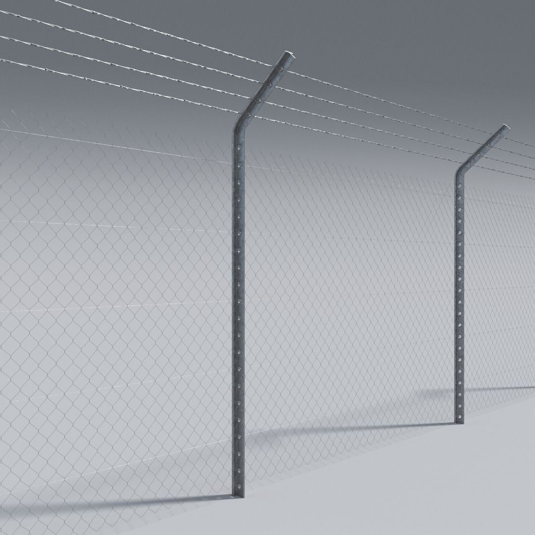 Barbed Wire 3D model_3